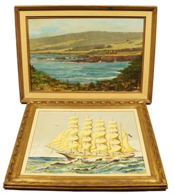 Lots oil painting framed