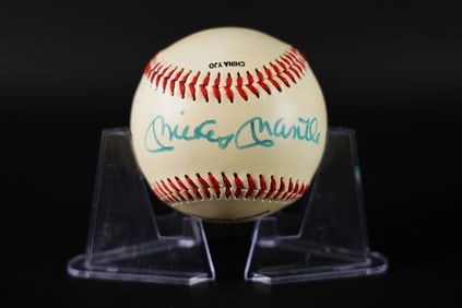 Mickey Mantle signed baseball