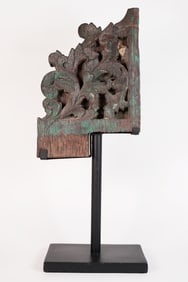 A South East Asian carved wood