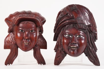 Lots Chinese wooden masks