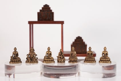 Lots Chinese brass items
