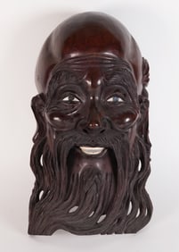 Chinese massive wooden mask
