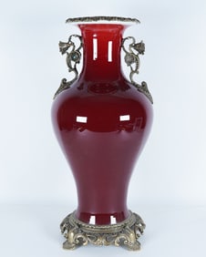Chinese tall heavy vase