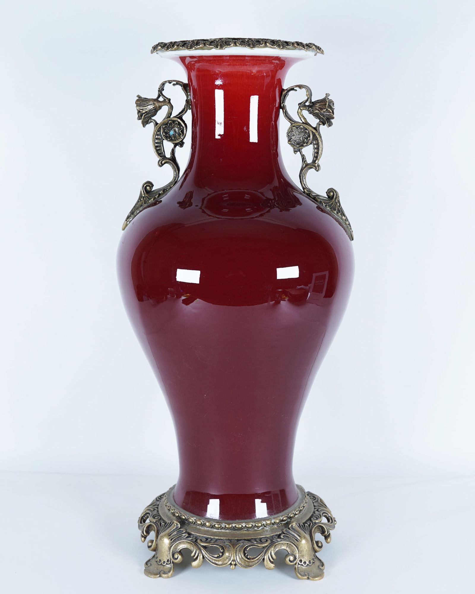 Chinese tall heavy vase (1 of 8)