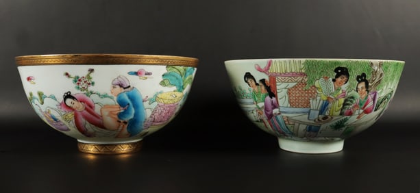 2 Chinese fine bowls