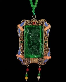 Chinese fine carved pendant
