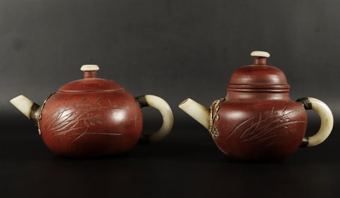 Lots Chinese clay teapots