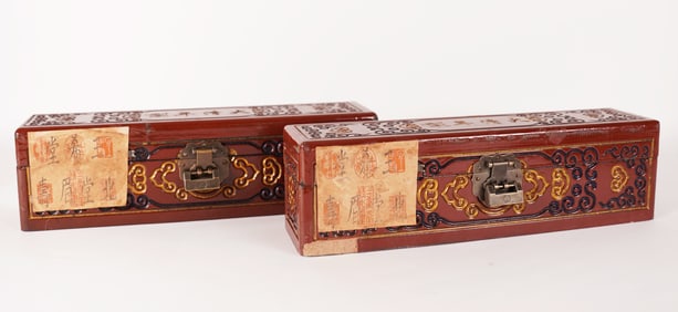 Lots Chinese scrolls in box
