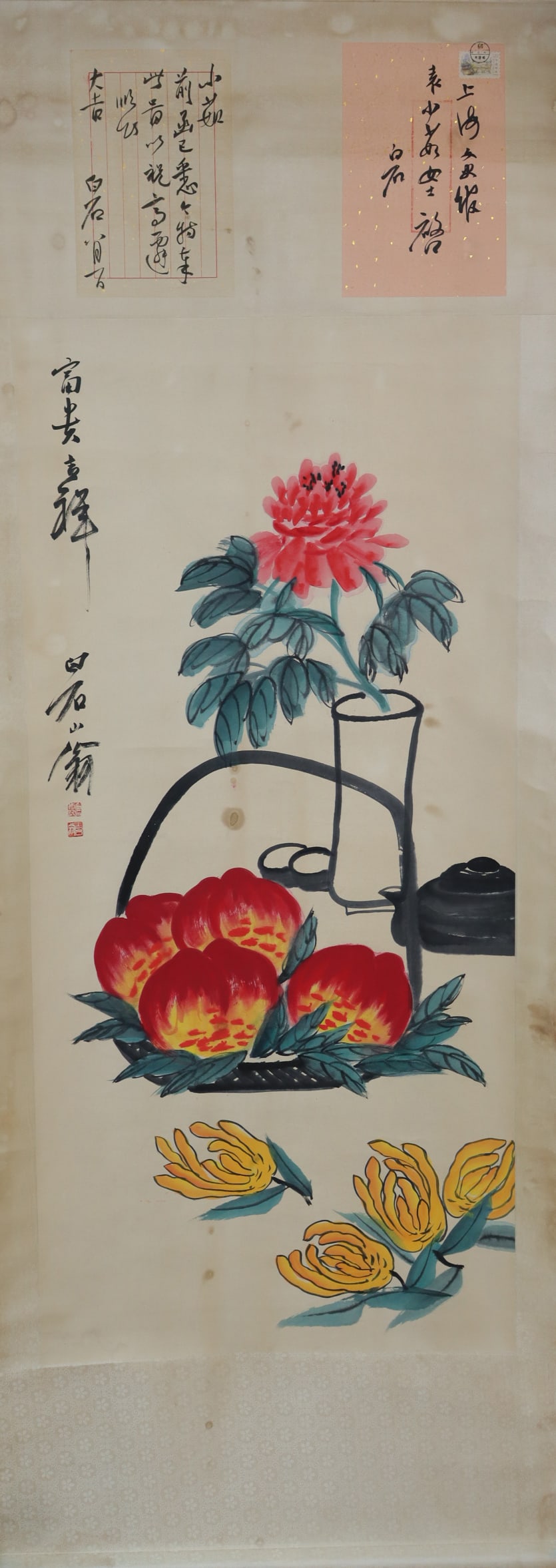 Lots Chinese fine art scroll (1 of 9)