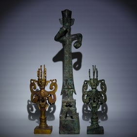 Lots Chinese bronze vessels