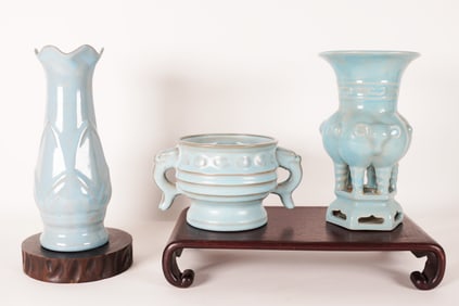 Lots Chinese celadon porcelains