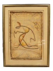 Pierre Marie Brisson signed art mixed media