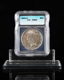 1922-D one dollar MS 63