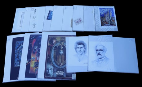 15 pieces signed art