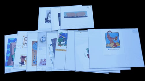 12 pieces signed art