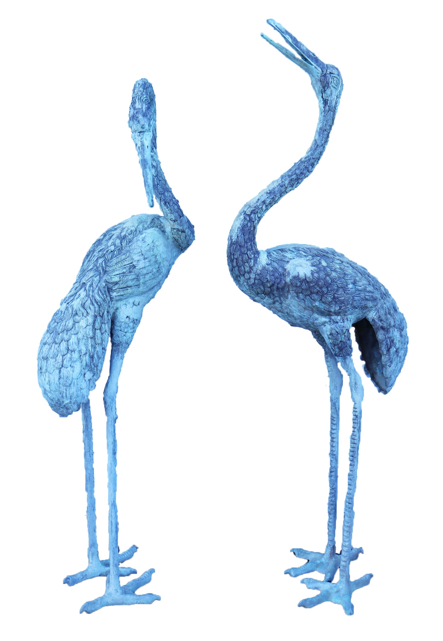 2 antique bronze crane (1 of 11)