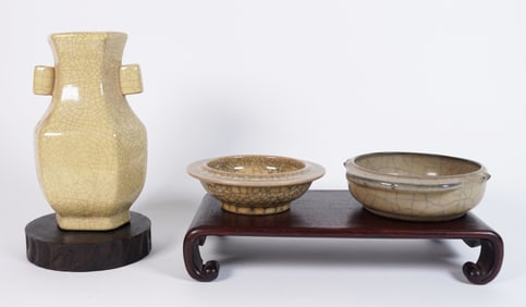 Lots Chinese crackled ceramics