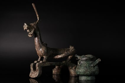 2 Chinese bronze vessel