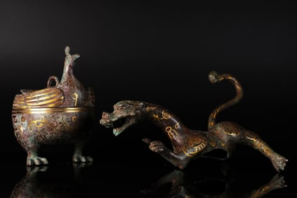 2 Chinese bronze vessel