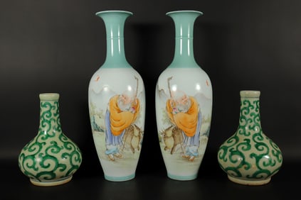 four Chinese vase
