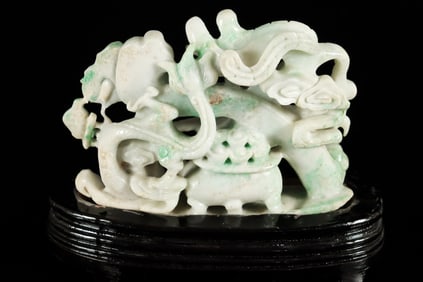 Chinese antique jadeite boulder