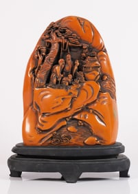 Chinese fine carving with stand