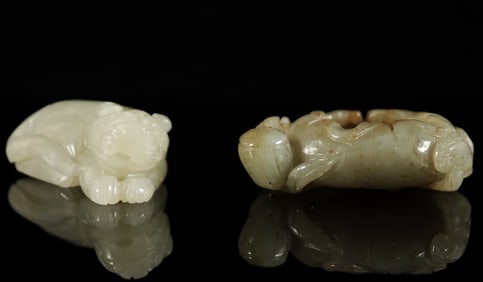 2 Chinese antique jade