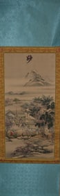 Chinese fine scroll with box