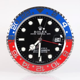 Rolex style GMT Master II wall clock