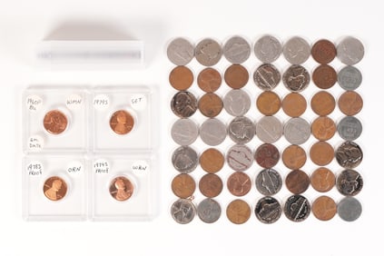 Lots vintage coins