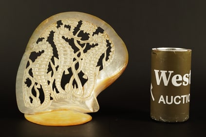 A well carved oyster shell