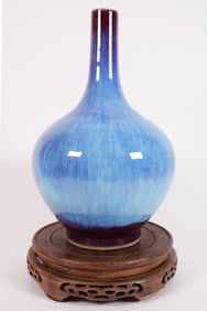 Chinese fine purple glaze vase