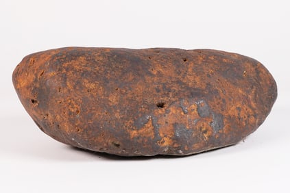 A meteorite like heavy boulder stone