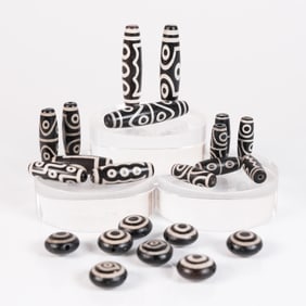 Lots Tibetan dzi beads