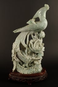Chinese jadeite tall phoenix