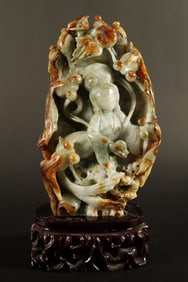 Chinese jadeite carved buddha