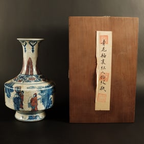 Chinese fancy vase with box