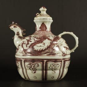 Chinese copper red pot