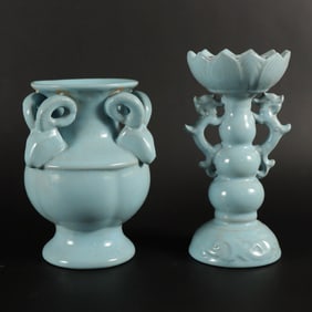 2 Chinese blue ceramics