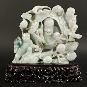 Chinese jadeite deity