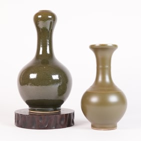 Lots Chinese green vase