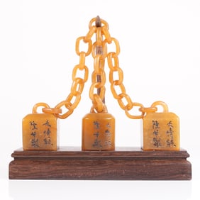 Lots Chinese carved seal.