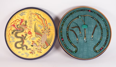 Chinese long beaded necklace