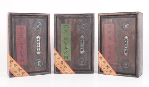 Lots Chinese album in wooden box