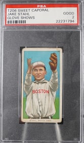 1909-11 Sweet Caporal Jake Stahl PSA 2