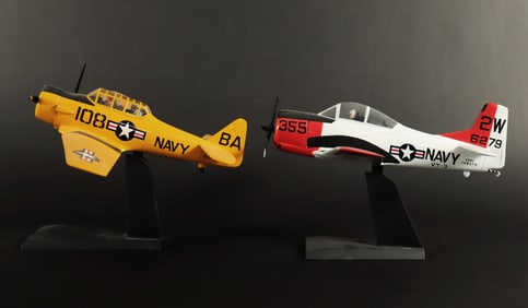 2 Navy airplane models