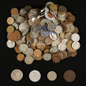 Lots vintage coins