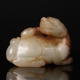 Chinese Ming dynasty jade beast