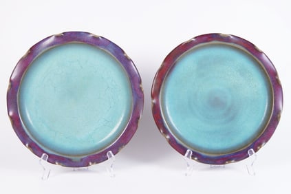 2 Chinese purple dish
