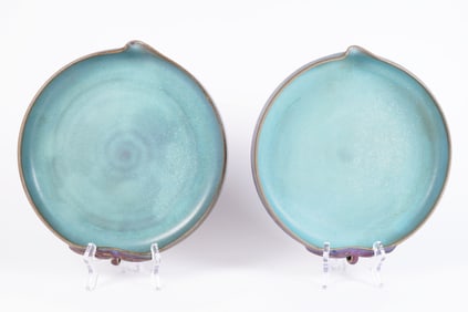 2 Chinese purple dish
